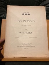 Staub sous bois pour - sous, piano