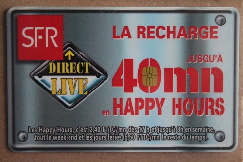 Telecarte sfr recharge - telecarte,