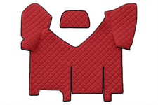 CAMION Tapis milieux pour IVECO STRALIS HI-WAY AUTOMAT Avec réfrigérateur ROUGE