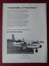 9/1974 PUB DE HAVILLAND CANADA TWIN OTTER BRADLEY AIR SERVICES FRENCH AD