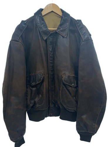 Schott brown leather jacket - leather,