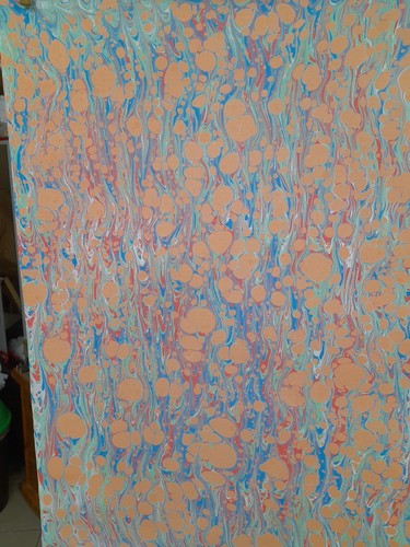 Papier marbré cuve de - marbré,