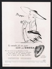 publicite 1950 Montre OMEGA