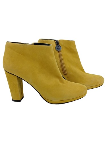 Geox bottines femme jaune daim - femme,