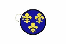 Porte cles clefs drapeau fleur