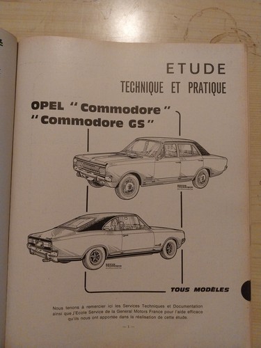Revue technique opel commodore - revue,