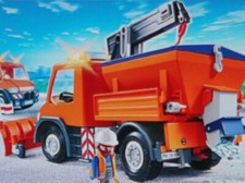 Playmobil -- Pièce de rechange -- Chauffeur avec camion chasse-neige 4046 --