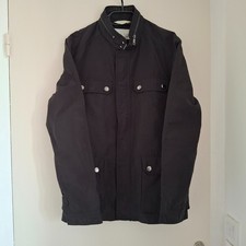 Manteau noir pour homme style Harrington imperméable - Taille S - Zara Man Denim