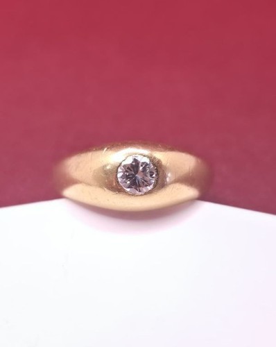 Bague jaune carats avec - bague, 18