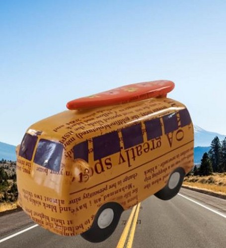 Tirelire bus porcelaine - tirelire,