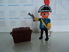 PLAYMOBIL vintage capitaine pirate crochet ventru épée coffre set 3382 / 1986 #1