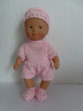 DERNIER vetement poupée mini-calin  corolle 20 cm 3 pieces barboteuse +chapeau+