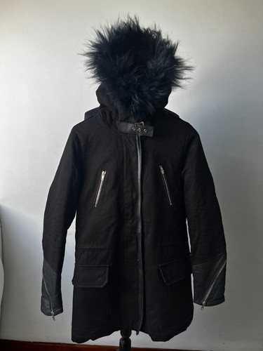 Maje black hooded - maje, parka