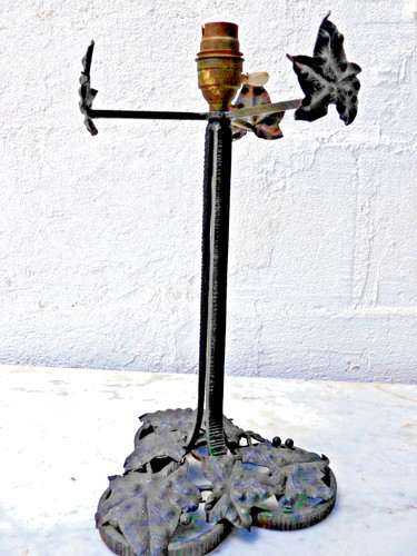 Pied lampe art deco fer - art,