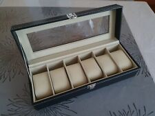 Coffret pour 6 montres boîte à montre boîtier rangement bijoux présentoir