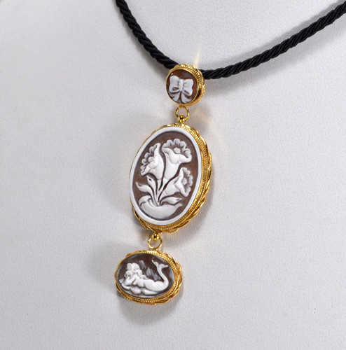 Pendentif argent 925 doré - 925,