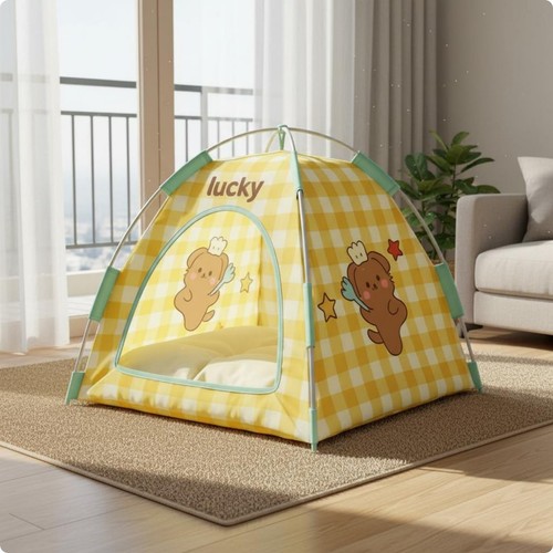 Tente chat pliable tissu - tente,