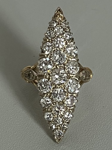 7230 bague marquise jaune - 7230-,