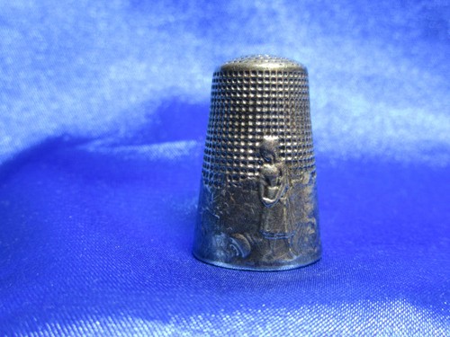 Ancien dé coudre argent - ancien,