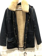 Veste en fourrure femme Sandro bleu marine taille 1