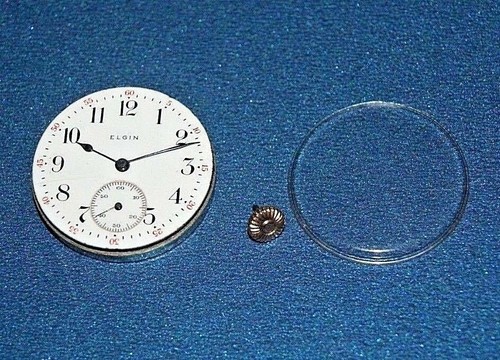 Elgin pocket watch movement - elgin,