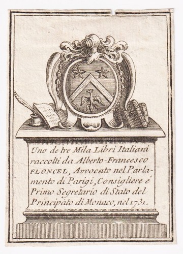 Exlibris floncel paris - /,