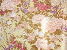 Papier peint VENILIA fleurie lilas et rose 2 rouleaux complets français années 70/80 vintage