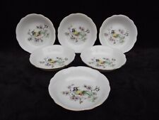 6 coupelles ramequins Rheinpfalz Hartporzellan porcelaine oiseau paradis fleurs