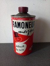 Ancien Bidon Spado Bonodor Ramoneur Mazout France quasiment plein