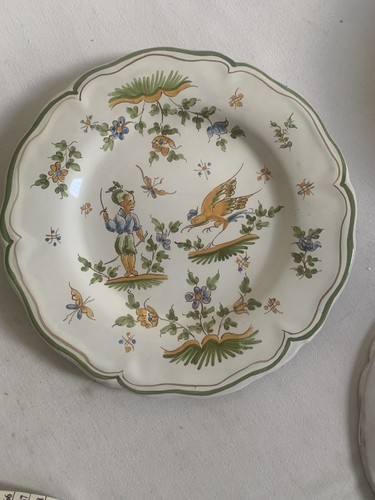 Assiette decor moustiers - assiette,