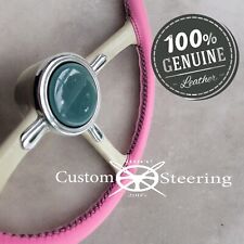 Pour Nissan Figaro 1989-1991 Véritable Rose Luxe Housse Volant Cuir