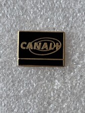 Pin’s Canal + Télé télévision Chaîne TV Logo Doré Noir Émission Ciné Cinéma