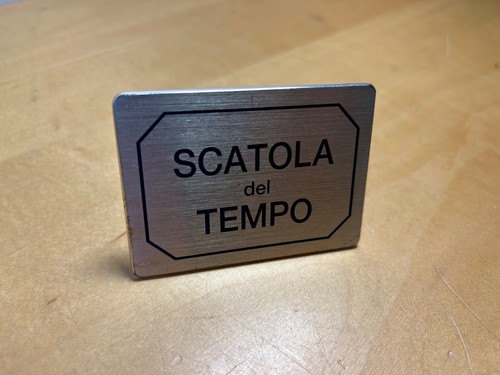 Plaque scatola del - tempo,