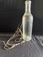 ANCIENNE GOUJONNIÈRE, BOUTEILLE A VAIRONS EN VERRE SOUFFLÉ