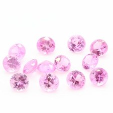 Saphir rose . IF-VVS1. Rond. (