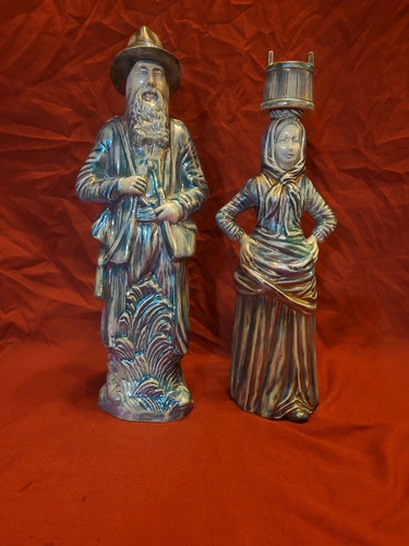 Duo bouteilles porcelaine - porcelaine, de