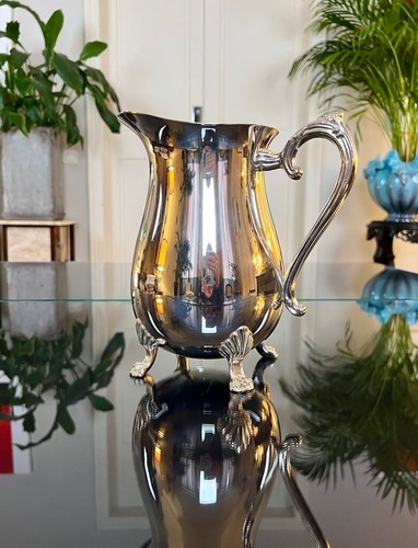 Carafe eau métal argenté - carafe,