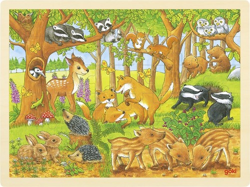 Puzzle contour bois - puzzle,
