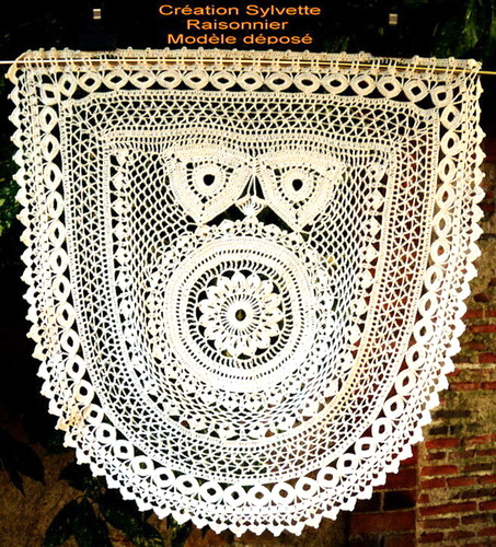 Rideau crochet art fait - ,