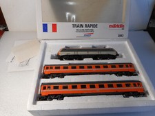 HO Märklin 2843  coffret train rapide BB 26004 Sybic et 2 voitures Eurofima sncf