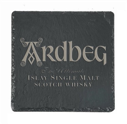 Ardbeg whiskey slate coaster - whiskey,