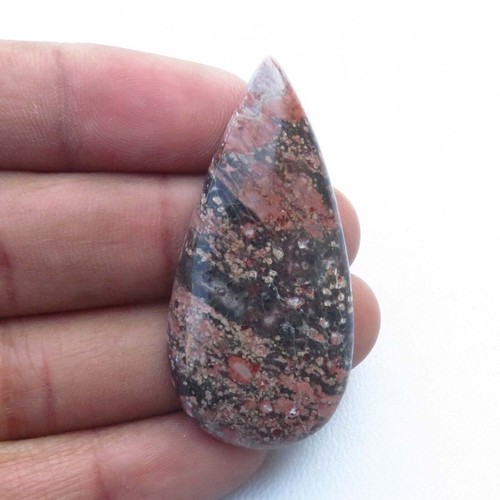 Peau léopard cabochon 45x22 - léopard,