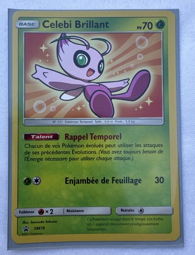 Carte pokémon celebi - carte,