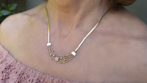 Collier doré chaîne - collier, serpent