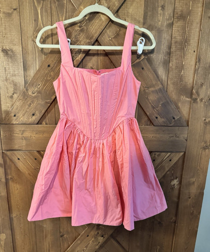 Talulah pink woven - pink, cotton