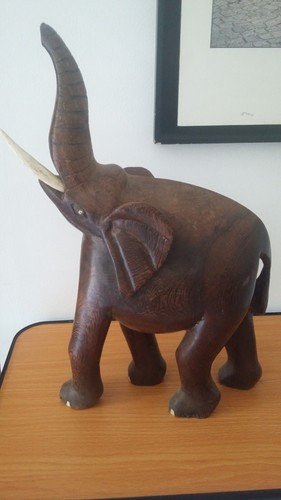 Grand elephant ancien bois - elephant,