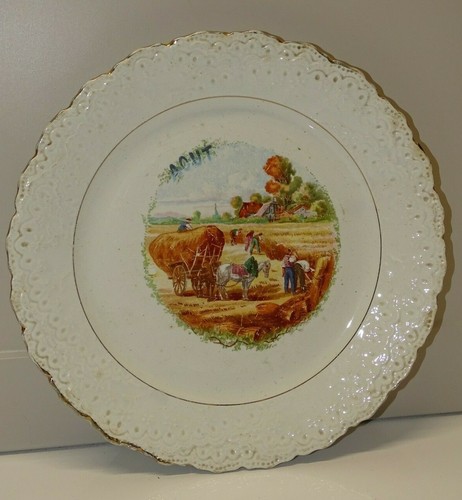 Ancienne assiette ceramique - -ancienne,