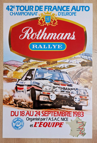 Affiche publicitaire rothmans - affiche,