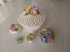 Lot Vintage Royal Adderley Floral Crown Staffordshire Fine Bone China  England