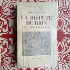 GACHOT EDOUARD LA DISPUTE DU